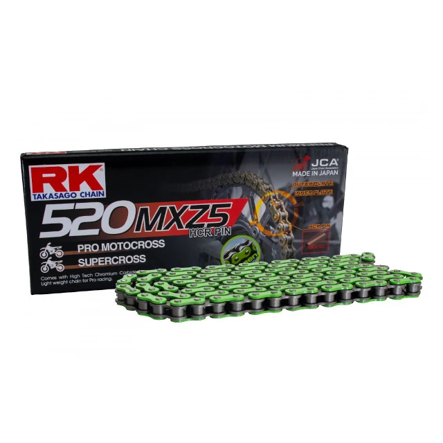 Kit de transmisión KTM Duke 125-200 14x45 RK 520 MXZ5 Verde 112 eslabones
