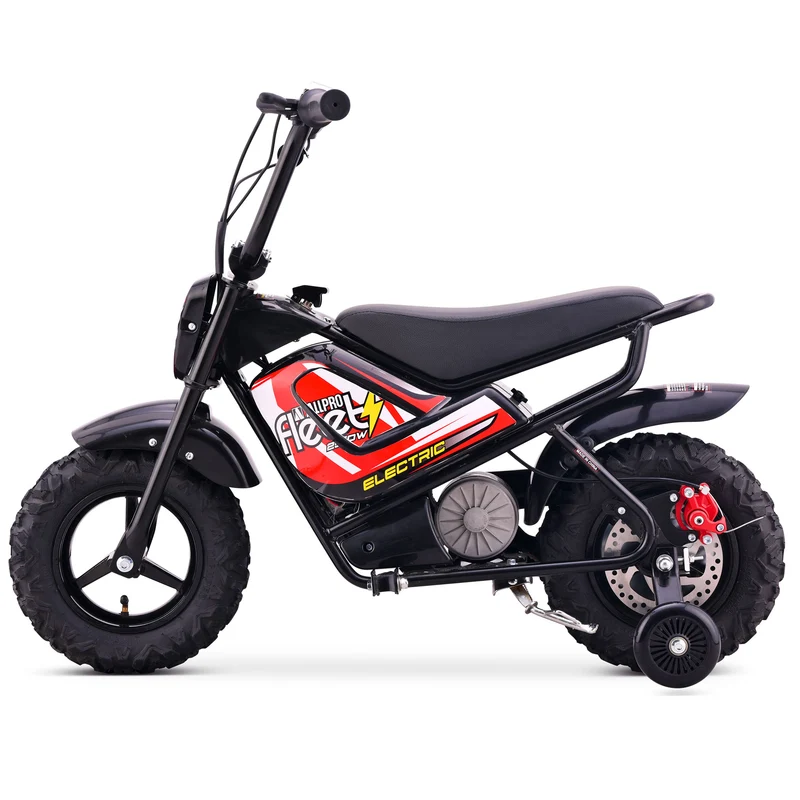 Mini Moto eléctrica FLT-E 250W-24V 110/50-6.50 Max 20 Km/h AllPro Rojo