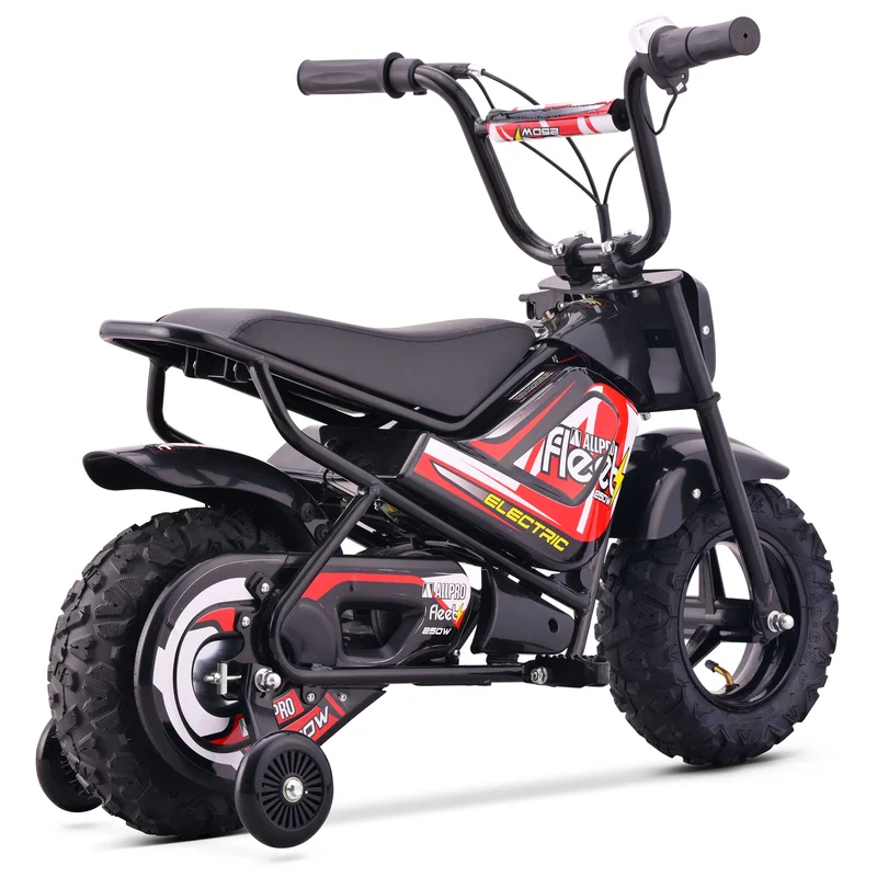 Mini Moto eléctrica FLT-E 250W-24V 110/50-6.50 Max 20 Km/h AllPro Rojo