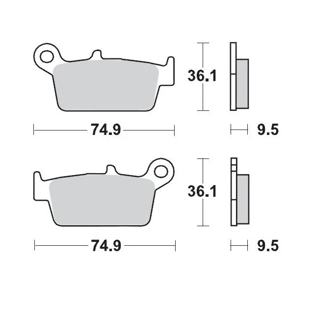Pastillas de freno traseras Gas Gas EC 125 Moto Master - sinterizadas