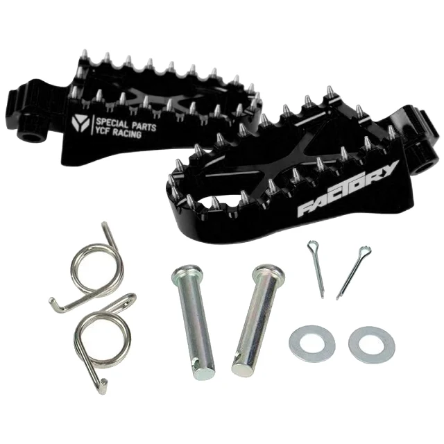 Estriberas aluminio CNC Pitbike YCF Factory