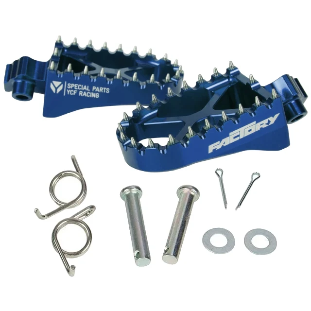 Estriberas aluminio CNC Pitbike YCF Factory