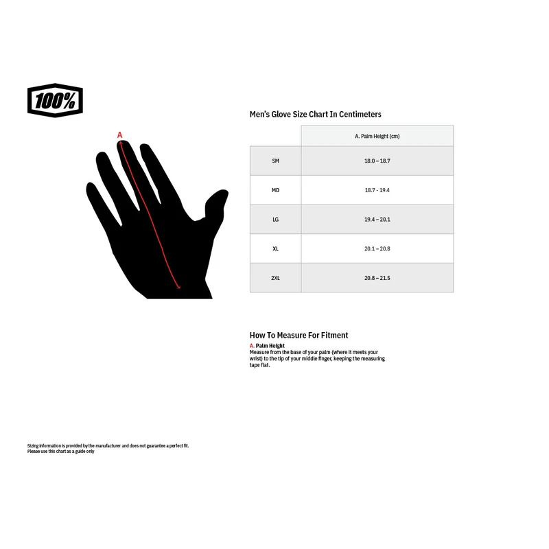 Guantes Motocross 100% Ridefit Slasher negro