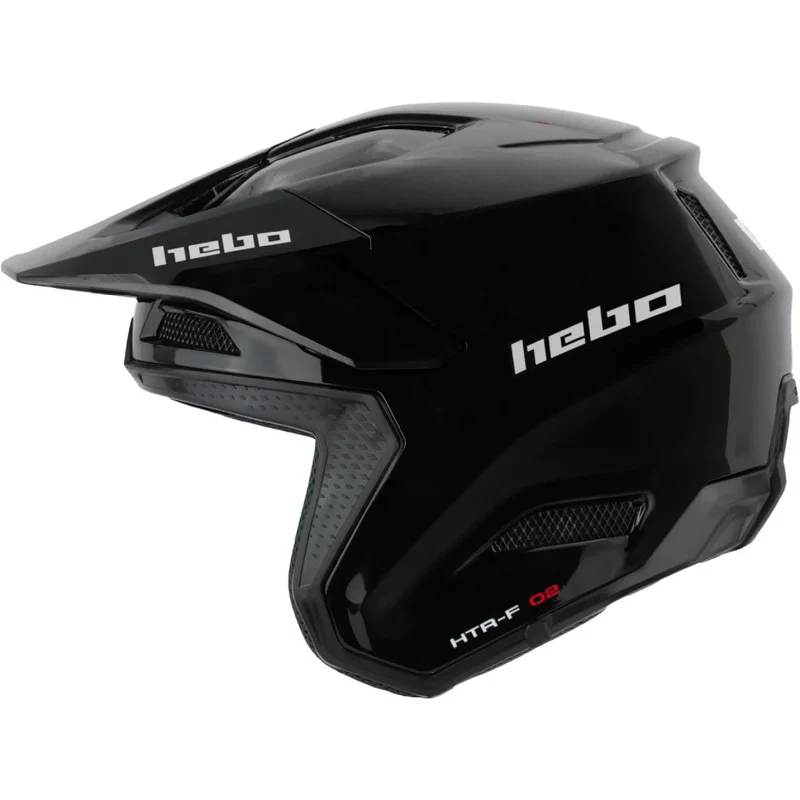 Casco Hebo Zone Pro Monocolor - Negro Brillo