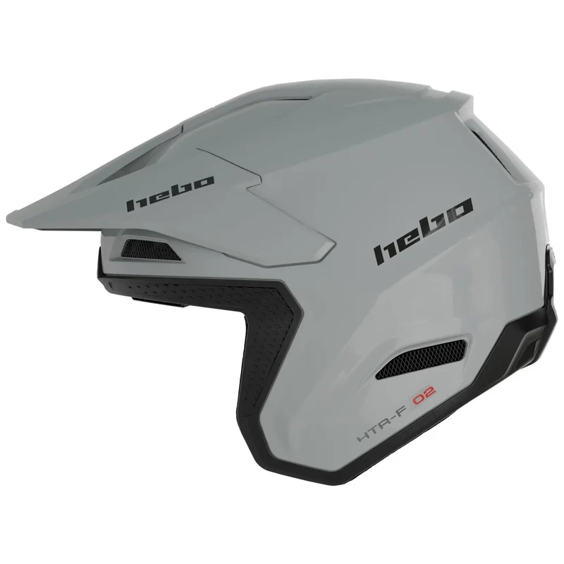 Casco Hebo Zone Pro Monocolor - Gris Brillo