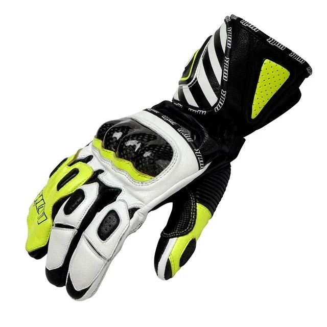 Guantes con protección invierno Unik R-9 Weathertek negro-amarillo flúor