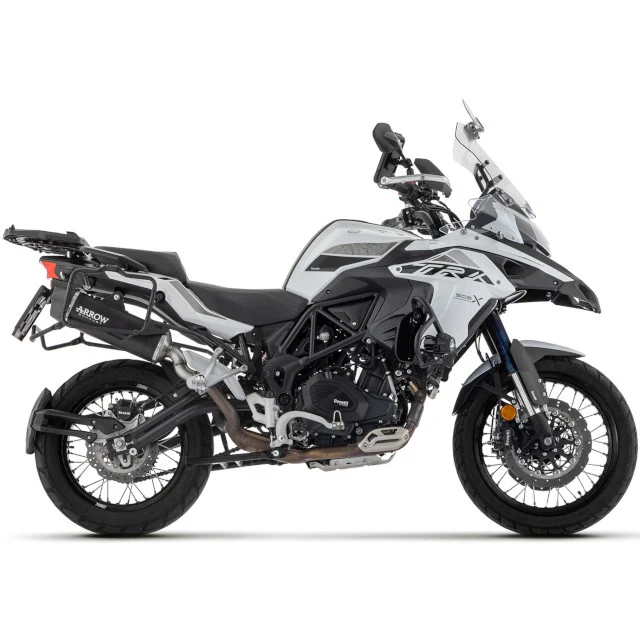 Silenciador Arrow Indy Race EVO Benelli TRK 502 X 21-23 - aluminio negro