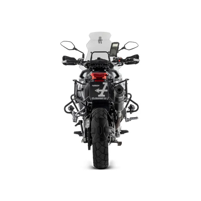 Silenciador Arrow Indy Race EVO Benelli TRK 502 X 21-23 - aluminio negro