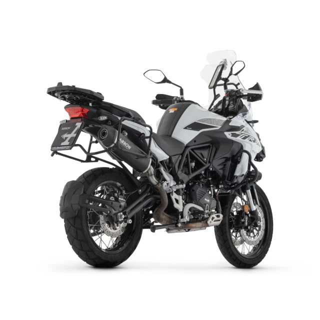 Silenciador Arrow Indy Race EVO Benelli TRK 502 X 21-23 - aluminio negro