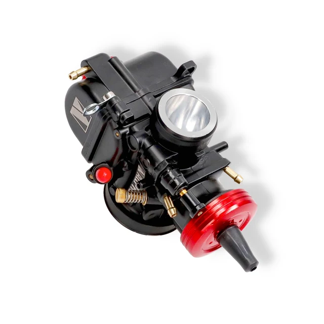 Carburador tipo PWK cuerpo negro tapa CNC rojo AllPro