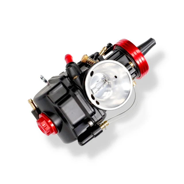 Carburador tipo PWK cuerpo negro tapa CNC rojo AllPro