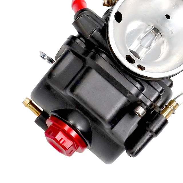 Carburador tipo PWK cuerpo negro tapa CNC rojo AllPro