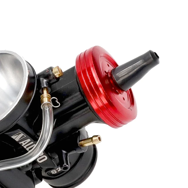 Carburador tipo PWK cuerpo negro tapa CNC rojo AllPro
