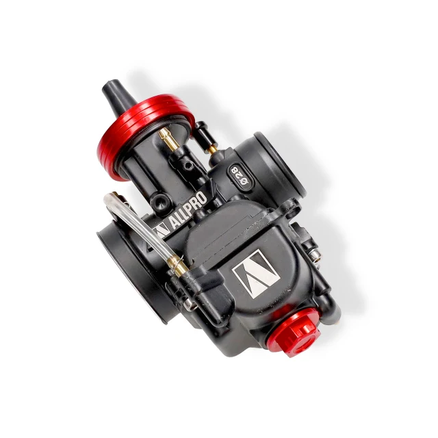 Carburador tipo PWK cuerpo negro tapa CNC rojo AllPro