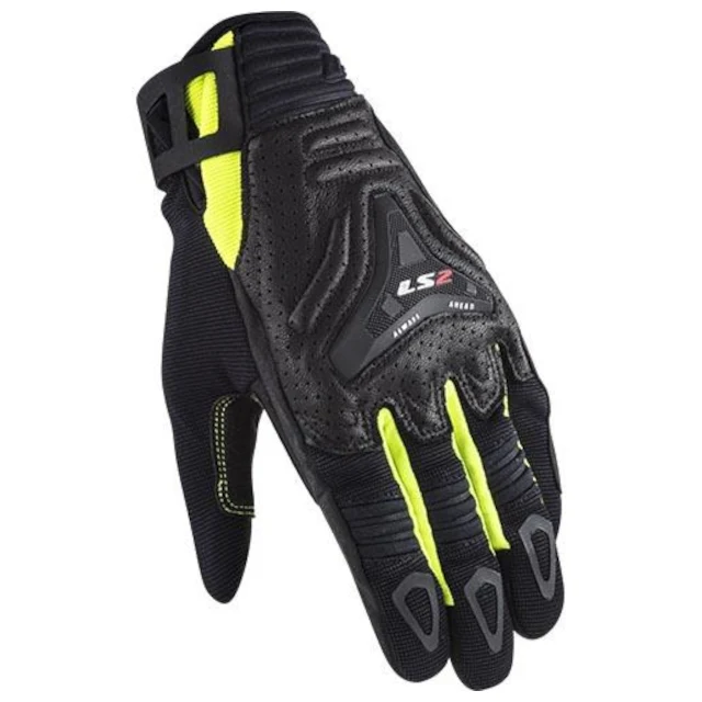 Guantes Hombre LS2 All Terrain negro-amarillo flúor