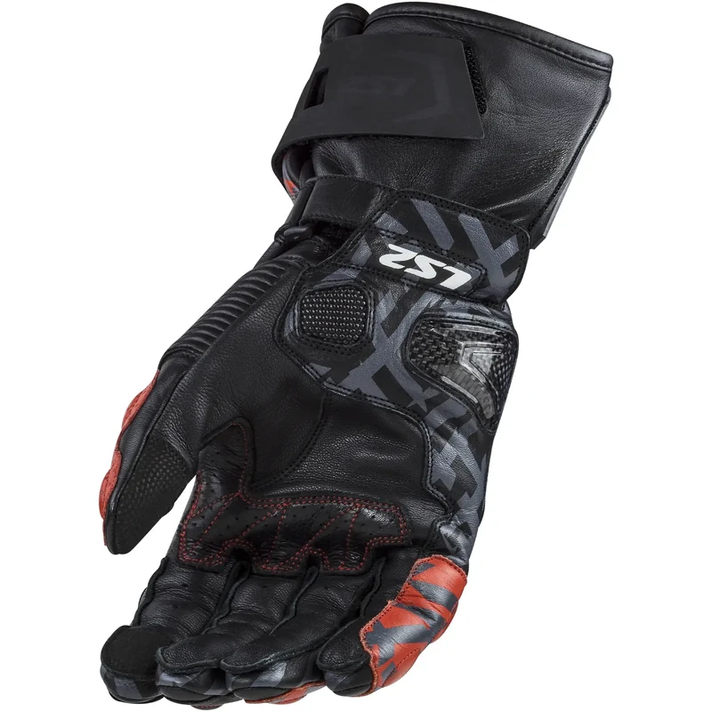Guantes LS2 Feng Man - Negro/Rojo