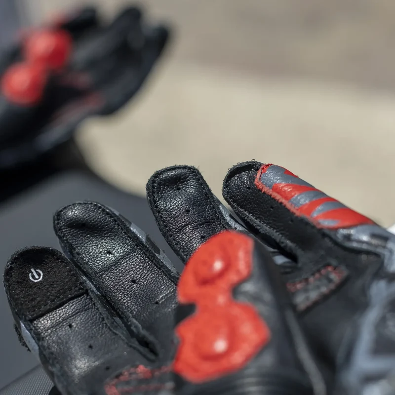 Guantes LS2 Feng Man - Negro/Rojo