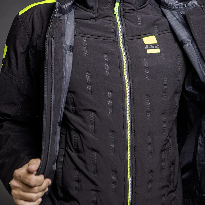 Chaqueta LS2 Titanium Man - Negro/Amarillo