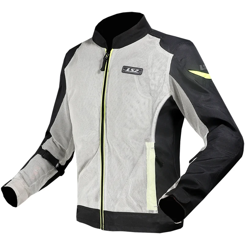 Chaqueta LS2 Airy Man - Negro/Gris/Amarillo