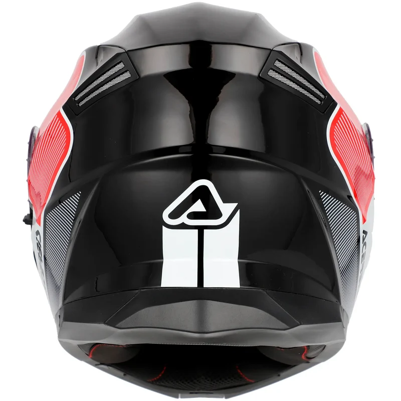 Casco Acerbis Serel 22.06 Solid - Negro/Blanco/Rojo
