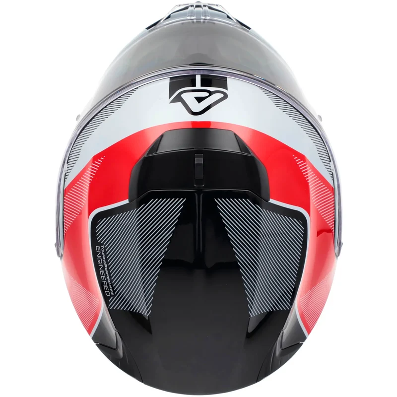 Casco Acerbis Serel 22.06 Solid - Negro/Blanco/Rojo
