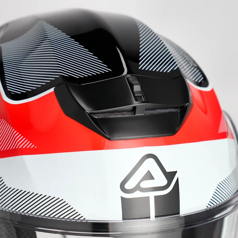 Casco Acerbis Serel 22.06 Solid - Negro/Blanco/Rojo