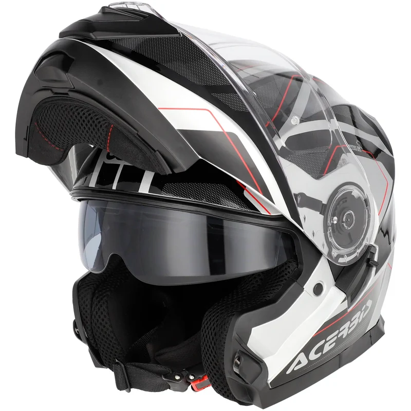 Casco Acerbis Serel 22.06 Graphic - Negro/Gris