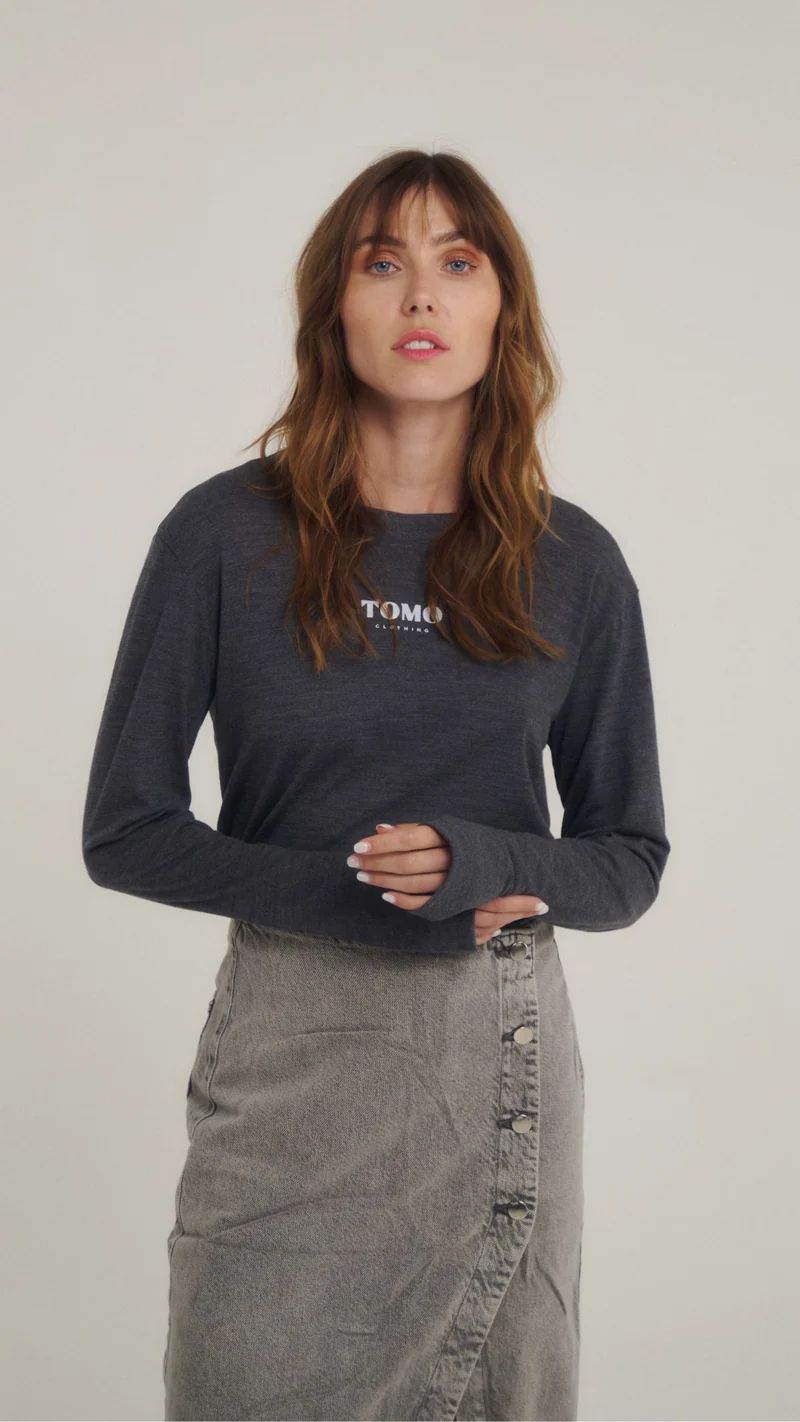 T-shirt manches longues laine YOAN 001.