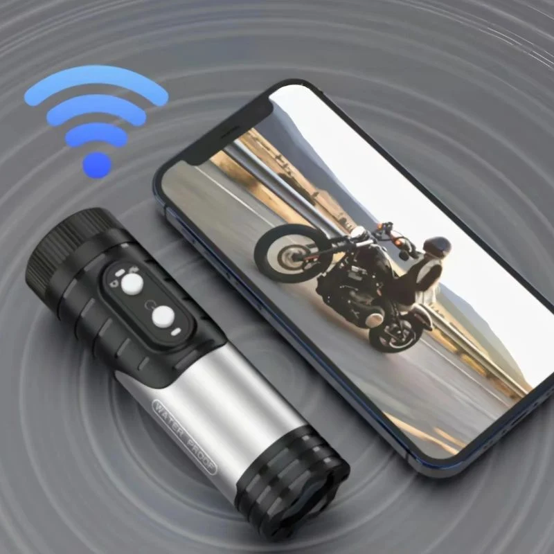 Caméra sur casque moto