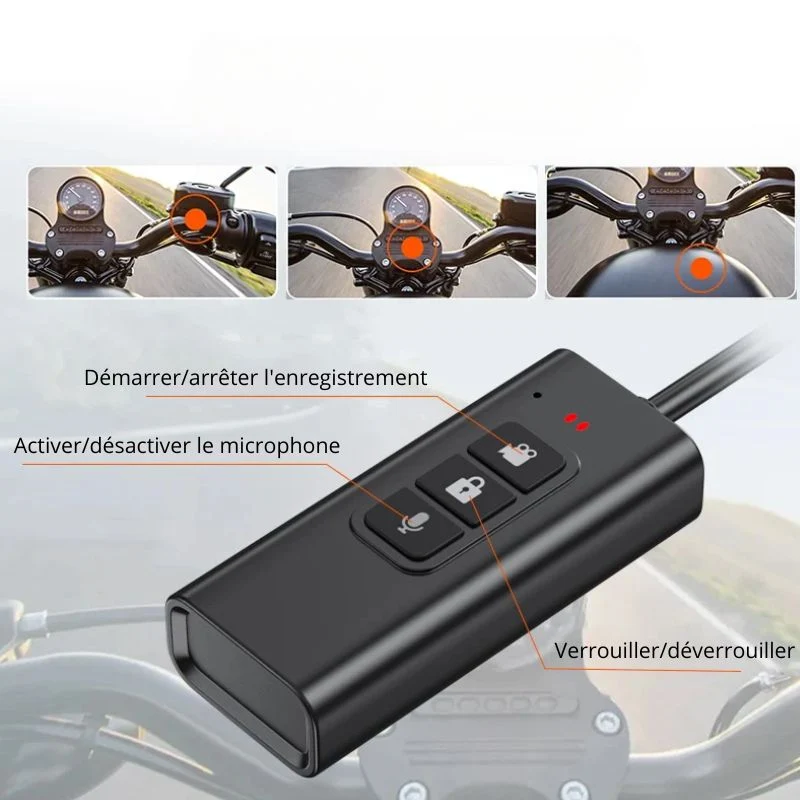 Dashcam moto - 2K Quad HD