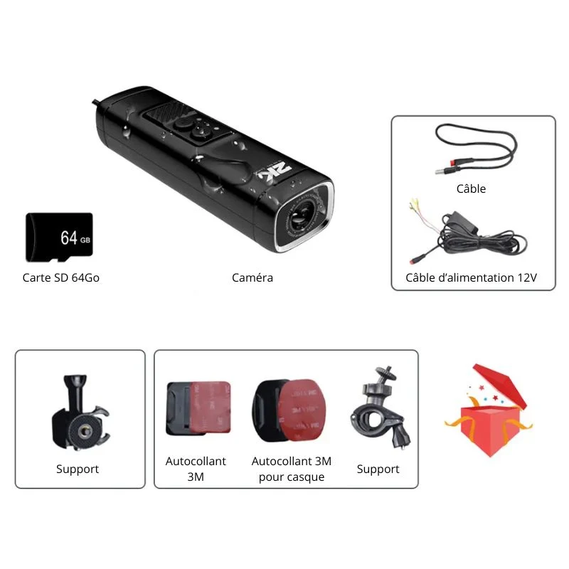 Caméra pour casque moto - ZK