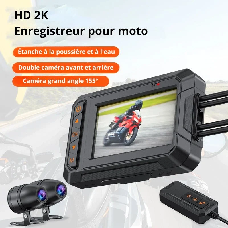 Dashcam moto - IronTrack DualCam