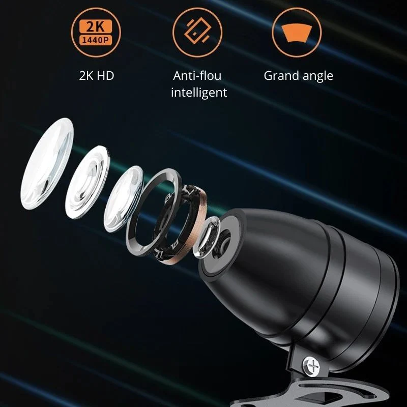 Dashcam moto - IronTrack DualCam