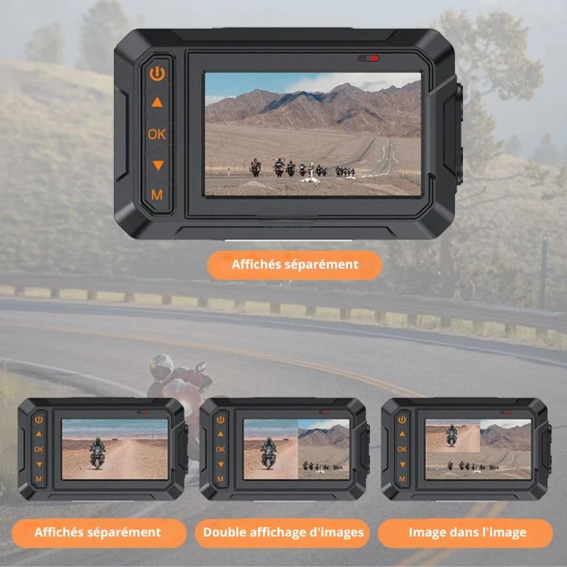 Dashcam moto - IronTrack DualCam