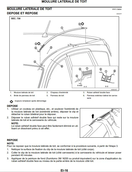 Manuel d'atelier Nissan Note 2007 français