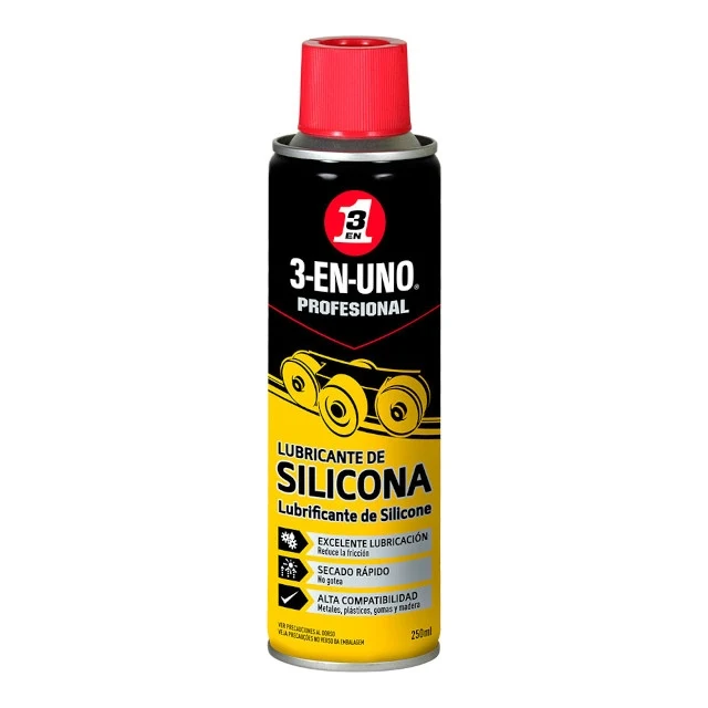 Lubricante silicona 250ml 3en1
