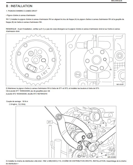 Manuel d'atelier Subaru Forester 2012 français