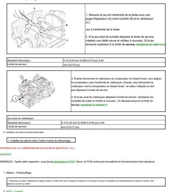 Manuel d'atelier Honda CRV 2017 2023 français