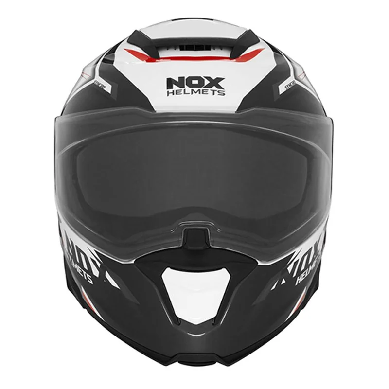 Casque modulable - N967 Synchro blanc rouge