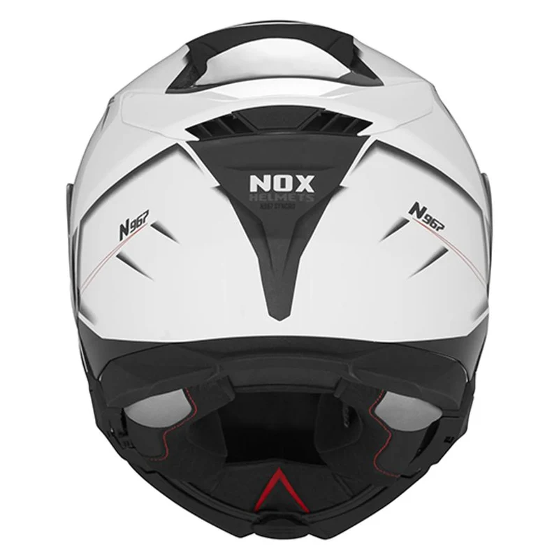 Casque modulable - N967 Synchro blanc rouge