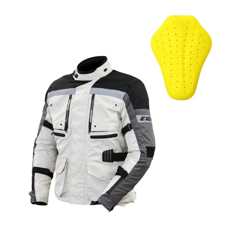 Blouson de moto homme - Trekk blanc