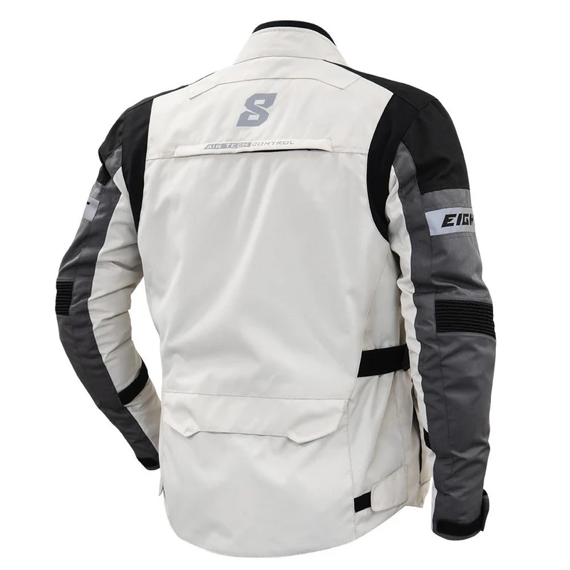 Blouson de moto homme - Trekk blanc