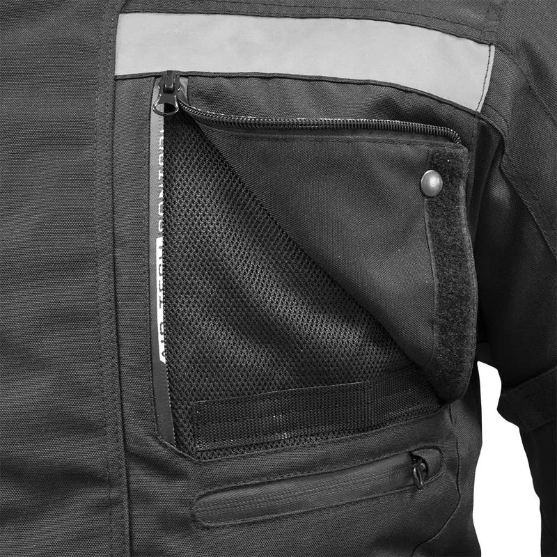 Blouson de moto homme - Trekk noir