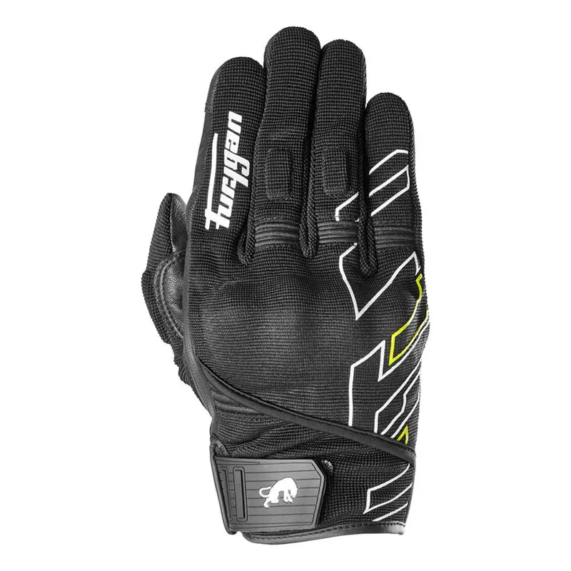 Gants moto été homme - Jet Neon D3O® Noir et Fluo