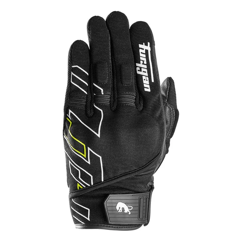 Gants moto été homme - Jet Neon D3O® Noir et Fluo