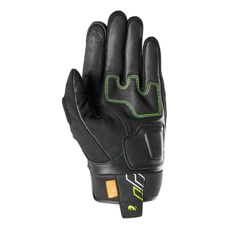 Gants moto été homme - Jet Neon D3O® Noir et Fluo