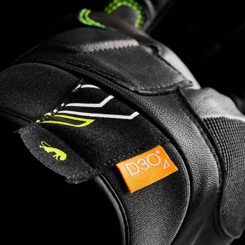 Gants moto été homme - Jet Neon D3O® Noir et Fluo
