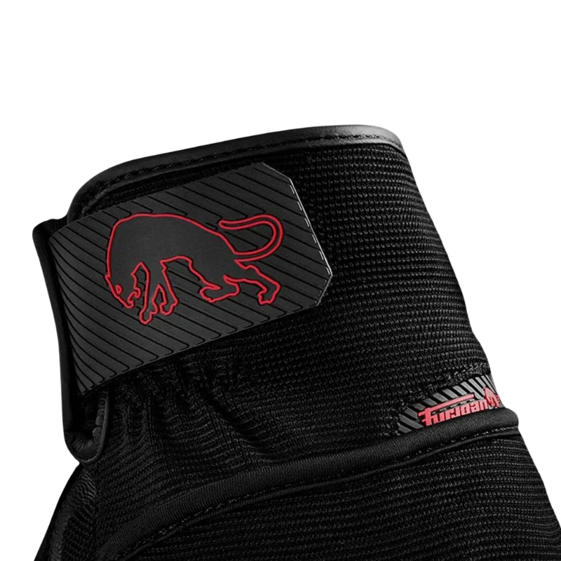 Gants moto été homme - Jet D3O® Evo Noir et Rouge