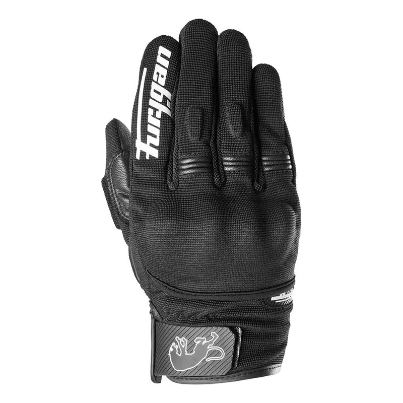 Gants moto été homme - Jet D3O® Evo Noir et Blanc