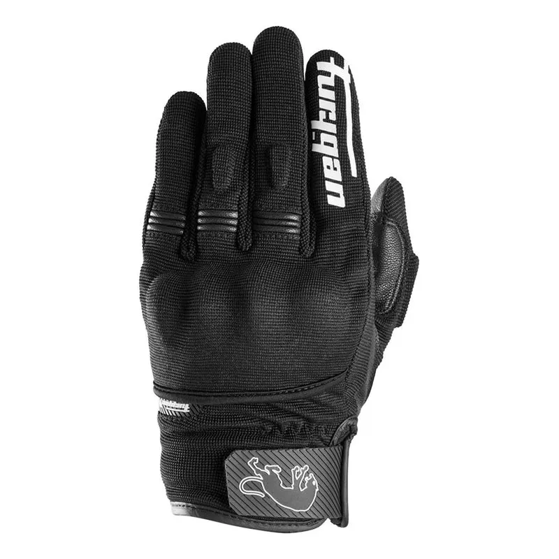 Gants moto été homme - Jet D3O® Evo Noir et Blanc